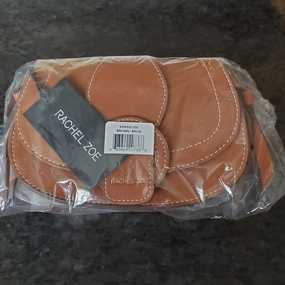 Rachel Zoe Edessi Vegan Leather Brown Crossbody & Belt Bag - Picture 3 of 11